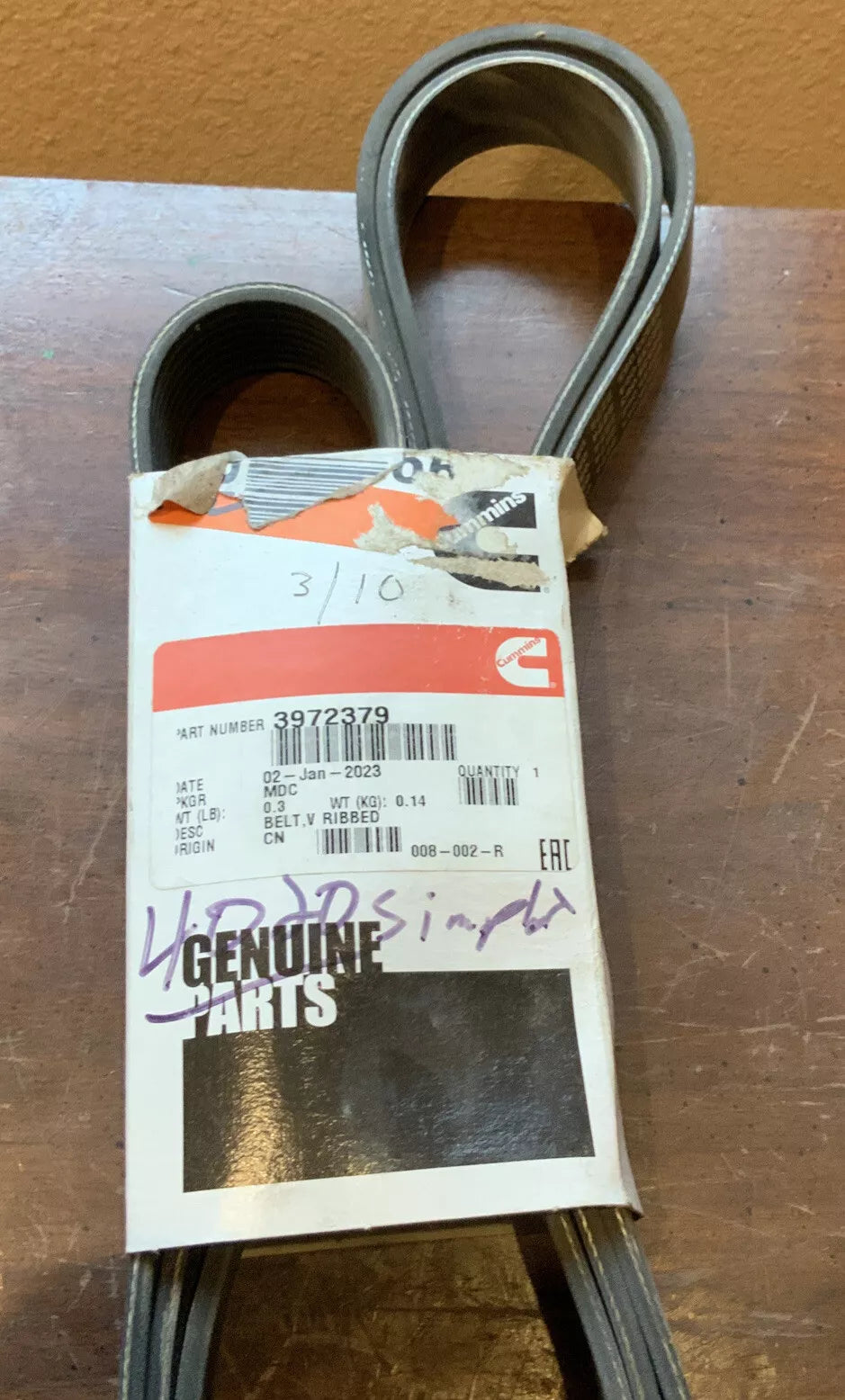 Cummins Fan Belt image 1