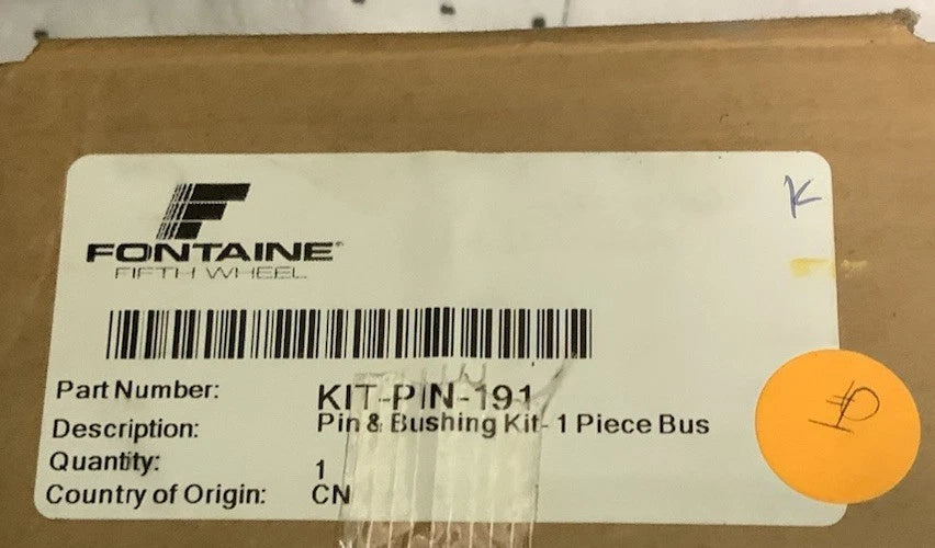 KIT-PIN-191 FONTAINE FIFTH WHEEL MOUNT BUSHING/PIN KIT image 2