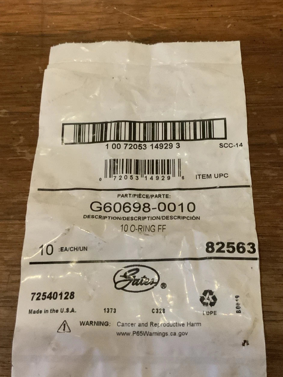 (8 Pc) Gates O-Ring for Flat-Face Fittings image 0