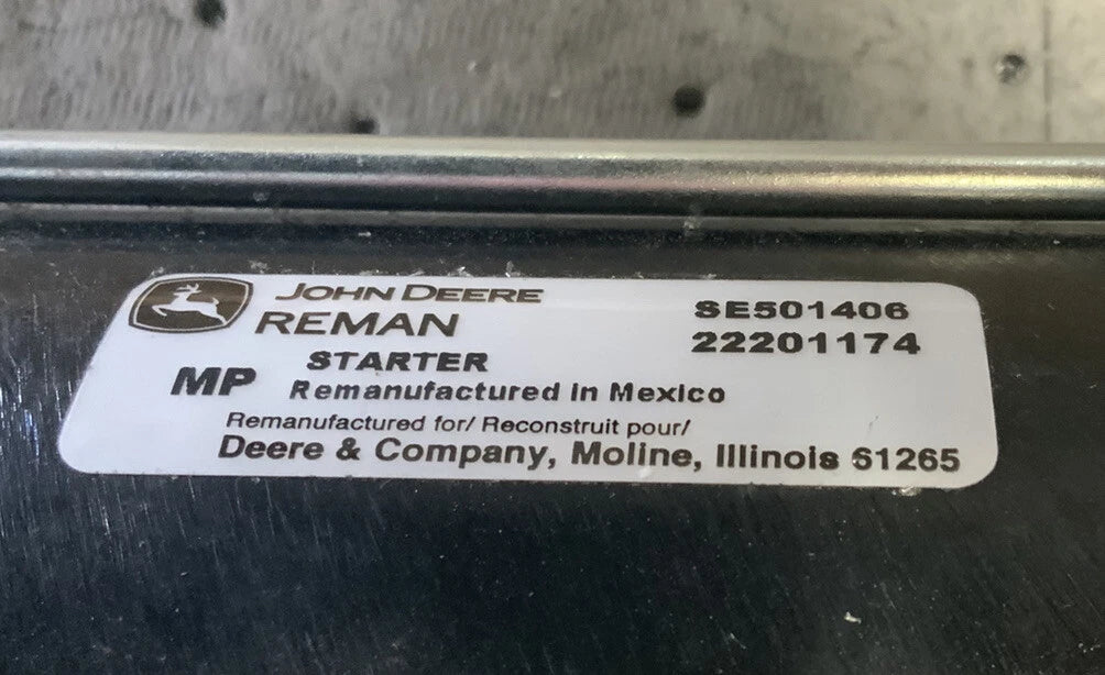 Remanufactured John Deere Starter Motor image 4