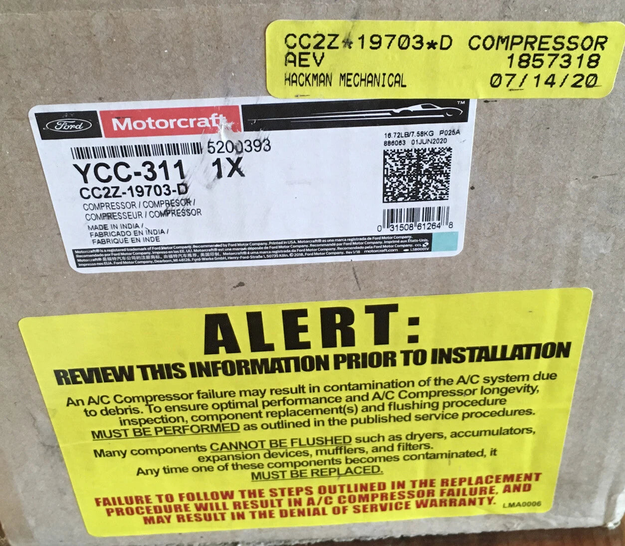 New Motor craft A/C Compressor image 1