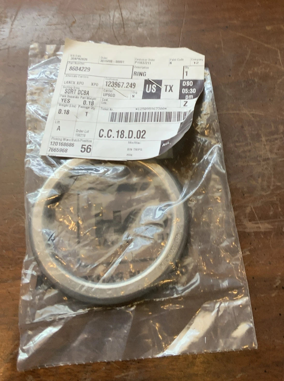 8604229 Case IH Ring