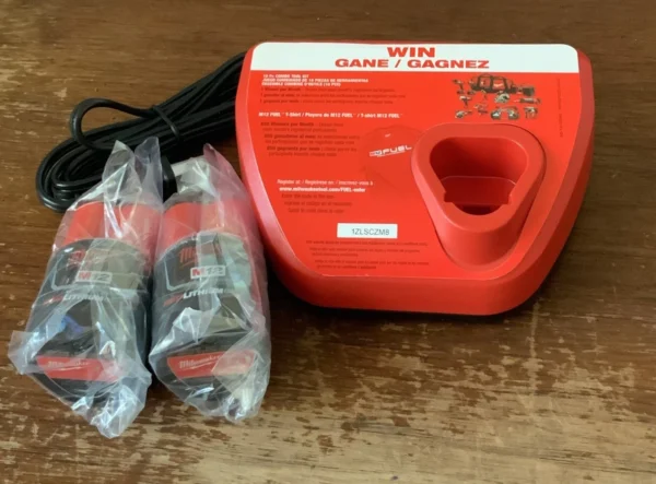 Milwaukee Batteries and Charger Kit